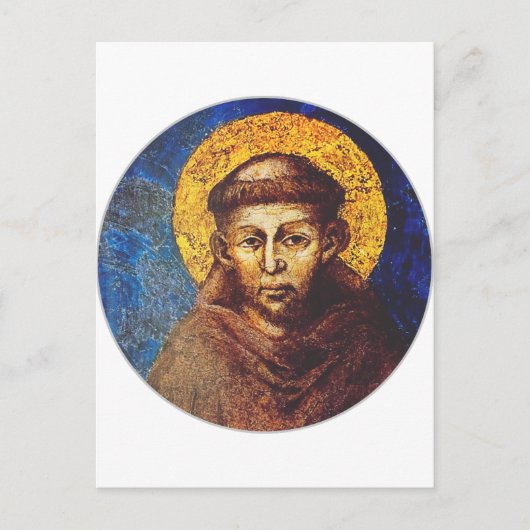Sint-Franciscus van Assisi Het zonnelied der schep Aankondigingskaart (Voorkant)