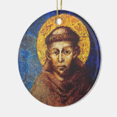 Sint Franciscus van Assisi Het zonnelied der schep Keramisch Ornament (Links)