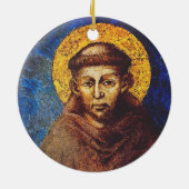 Sint Franciscus van Assisi Het zonnelied der schep Keramisch Ornament (Achterkant)