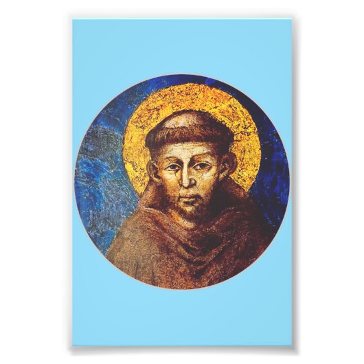 Sint Franciscus van Assisi Het Zonnelied Foto Afdruk (Voorkant)