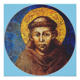 Sint Franciscus van Assisi Het Zonnelied Perfect Poster