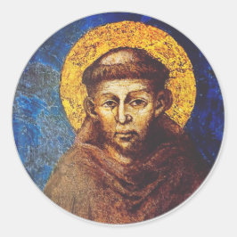 Sint Franciscus van Assisi Het Zonnelied Ronde Sticker