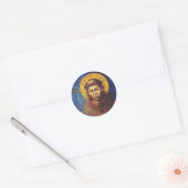 Sint Franciscus van Assisi Het Zonnelied Ronde Sticker (Envelop)
