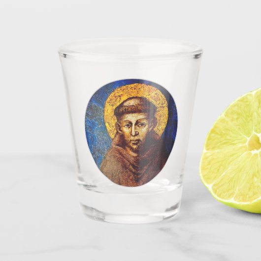 Sint Franciscus van Assisi Het Zonnelied Shot Glas (Voorkant)