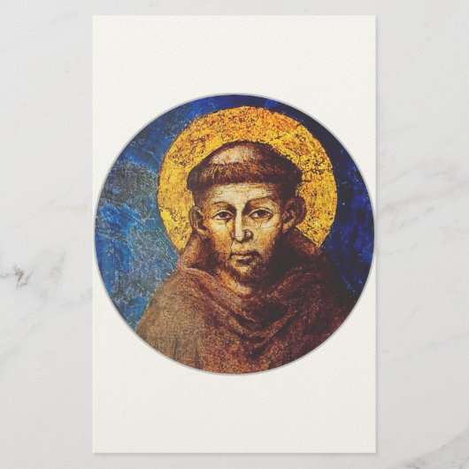 Sint Franciscus van Assisi Het zonnelied van de sc Briefpapier (Voorkant)