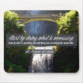 Sint Franciscus van Assisi Inspirerend citaat "Doi Muismat (Voorkant)