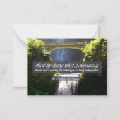 Sint Franciscus van Assisi Inspirerend citaat "Doi Notitiekaartje (Voorkant)