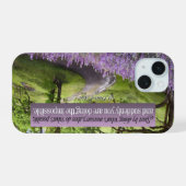 Sint Franciscus van Assisi Inspirerend Quote mogel iPhone 15 Case (Achterkant horizontaal)