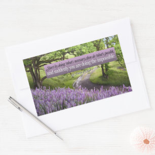 Sint Franciscus van Assisi Inspirerend Quote mogel Rechthoekige Sticker