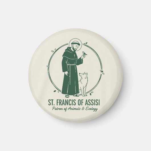 Sint Franciscus van Assisi Magneet (Voorkant)