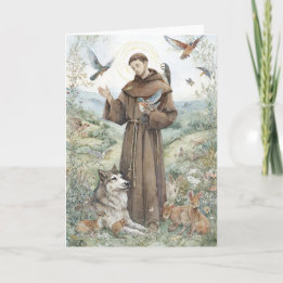 Sint-Franciscus van Assisi met dieren Kaart