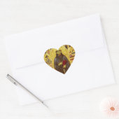 Sint Franciscus van Assisi middeleeuws Icoon Relig Hart Sticker (Envelop)