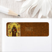 Sint Franciscus van Assisi middeleeuws religieus i Etiket (Insitu)