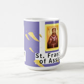Sint Franciscus van Assisi Mini Canvas tas Koffiemok (Voorkant rechts)