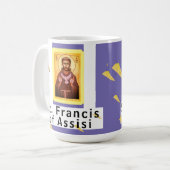 Sint Franciscus van Assisi Mini Canvas tas Koffiemok (Voorkant links)