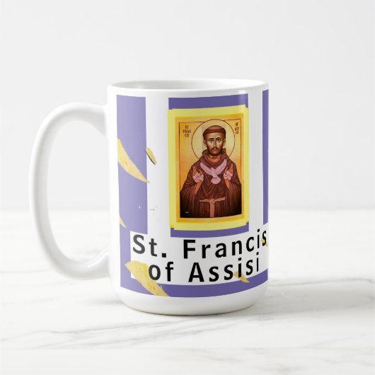 Sint Franciscus van Assisi Mini Canvas tas Koffiemok (Links)