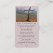 Sint Franciscus van Assisi Olieverfschilderij Memo Visitekaartje (Voorkant)