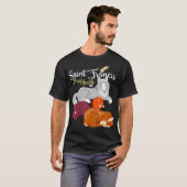 Sint Franciscus van Assisi Patron van Dieren Wolf T-shirt (Voorkant volledig)