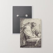 Sint Franciscus van Assisi stichter van de Francis Button (Voorkant / Achterkant)