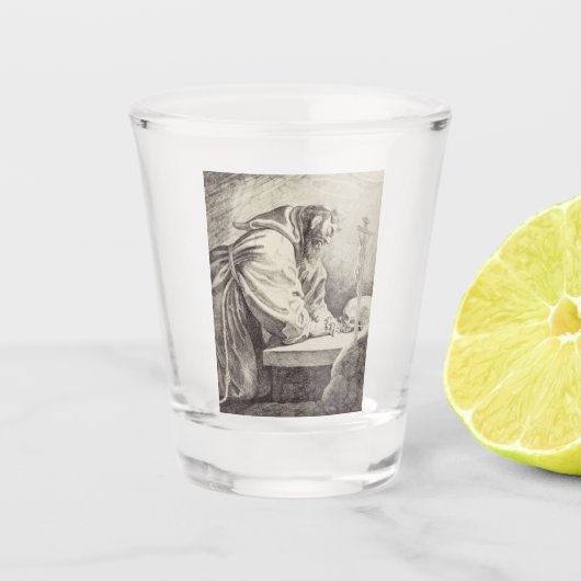 Sint Franciscus van Assisi stichter van de Francis Shot Glas (Voorkant)