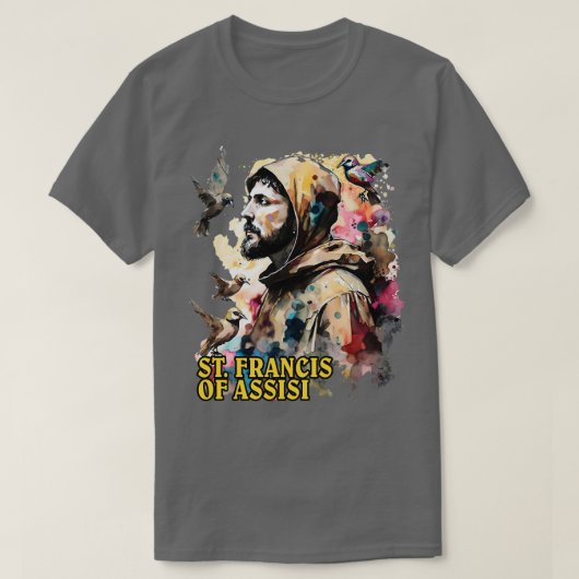 Sint Franciscus van Assisi T-shirt (Design voorkant)