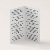 Sint Franciscus van de Zon Visitekaartje (Binnen)