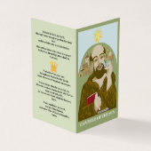 Sint Franciscus van de Zon Visitekaartje (Buitenkant)
