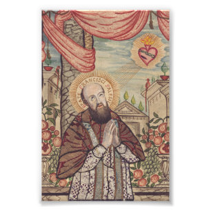 Sint Franciscus van Sales bisschop van Genève Foto Afdruk