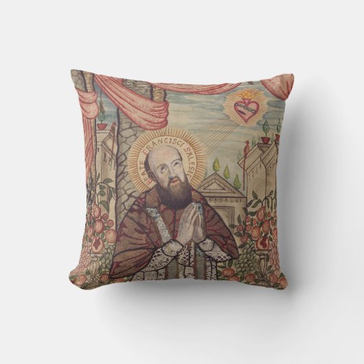 Sint-Franciscus van Sales Bisschop van Genève Kussen (Voorkant)