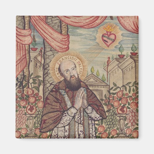 Sint-Franciscus van Sales Bisschop van Genève Magneet (Voorkant)