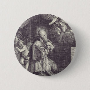 Sint-Franciscus van Sales Bisschop van Genève Ronde Button 5,7 Cm