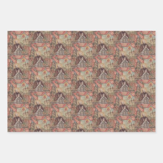 Sint Franciscus van Verkoop Bisschop van Genève Inpakpapier Vel (Voorkant 2)