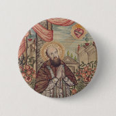Sint Franciscus van Verkoop Bisschop van Genève Ronde Button 5,7 Cm (Voorkant)