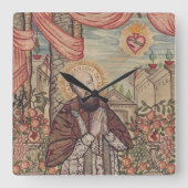 Sint Franciscus van Verkoop Bisschop van Genève Vierkante Klok (Voorkant)