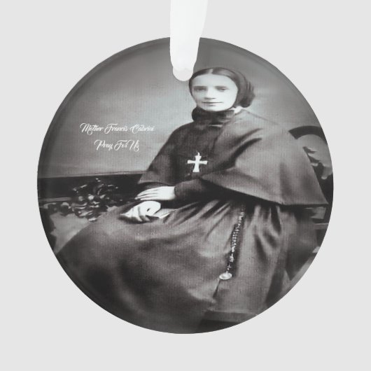 Sint-Franciscus Xaverius Cabrini Ornament (voorkant)