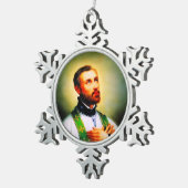 Sint-Franciscus Xaverius Tin Sneeuwvlok Ornament (Rechts)
