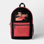 Sint Gabriël de aartsengel met gebed Bedrukte Rugzak (Voorkant)