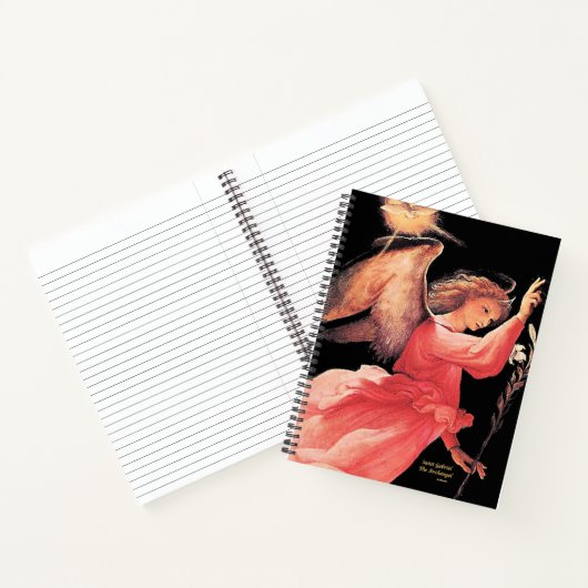 Sint Gabriël de aartsengel met gebed Notitieboek (Binnen)