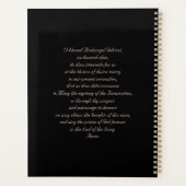 Sint Gabriël de aartsengel met gebed Planner (Achterkant)