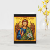 Sint Gabriël de Aartsengel Oosters Orthodoxe Byzan Kaart (Gele Bloem)