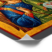 Sint Gabriël de Aartsengel Oosters Orthodoxe Byzan Poster (Hoek)