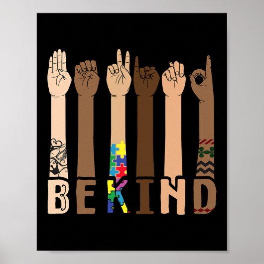 Sint-gebarentaal handschrift Talking Teachers Inte Poster (Voorkant)