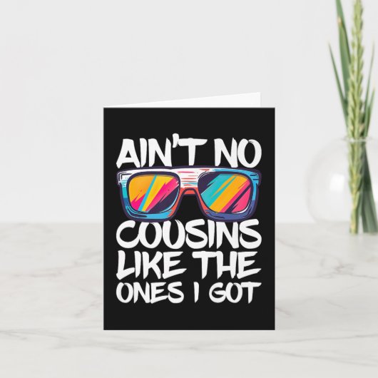 Sint geen neven zoals degene die ik heb Shirt volw Kaart (Voorkant)