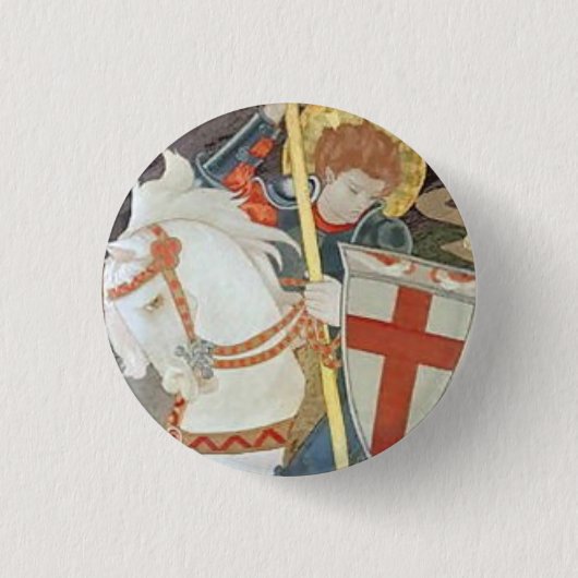 Sint-George de Draak Ronde Button 3,2 Cm (Voorkant)