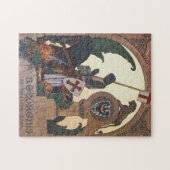 Sint George en de draak - Heinrich Lefler Legpuzzel (Horizontaal)