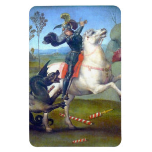 Sint-George en de draak schilderen door Raphael Magneet