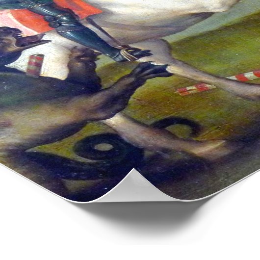 Sint-George en de draak-schilderij van Raphael Poster (Hoek)