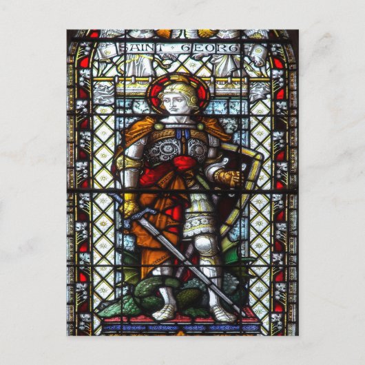 Sint-George-gekleurd glas Briefkaart (Voorkant)