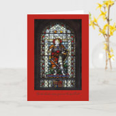 Sint-George gekleurd glas - Luck met Compleet Kaart (Gele Bloem)