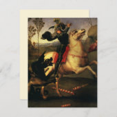 Sint-George vecht tegen de draak door Raphael Sanz (Voorkant / Achterkant)